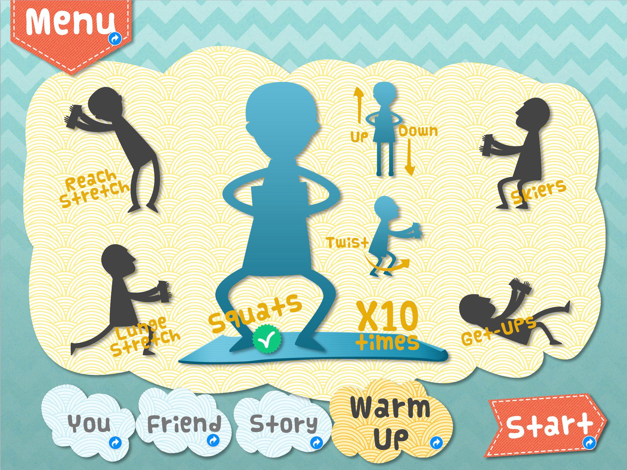 MyStory Playtime App Interface, encourage user engagement
